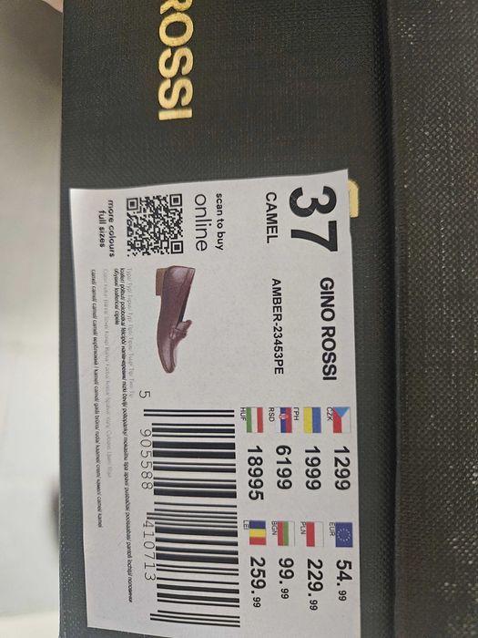 Loafersy Gino Rossi rozm. 37