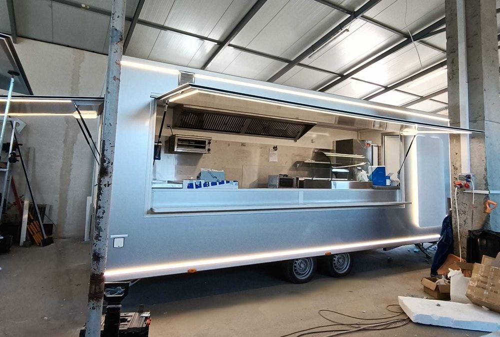 Przyczepa gastronomiczna kebab grill kuchnia indyjska 6,2x2,3m