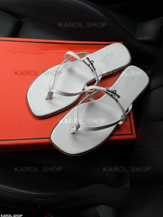 Шльопанці шльопки 38 розмір довжина  24 см вєтнамки в стилі Hermès Miss Sandal