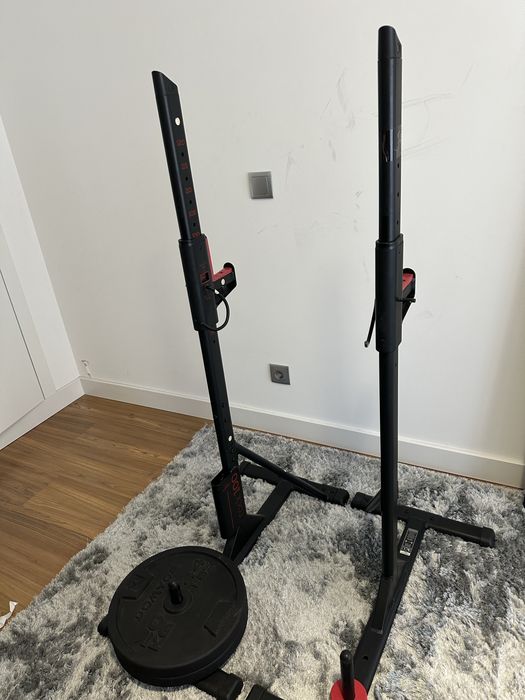 Racks musculação + 2 discos 20kg cada
