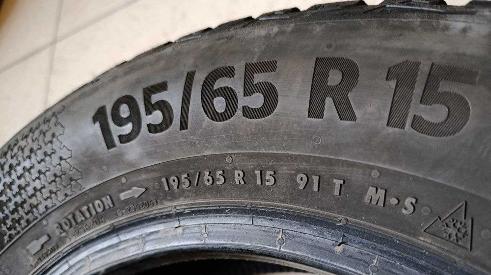 Комплект шин б/у 195/65R15 91T Continental WinterContact TS870