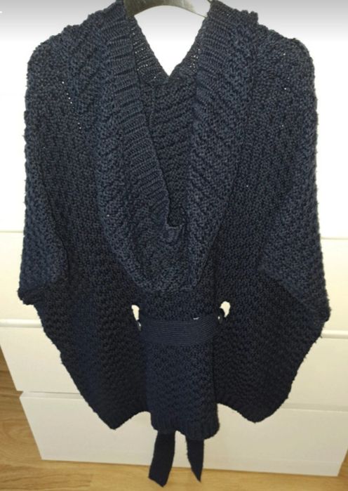 Casaco poncho azul marinho s