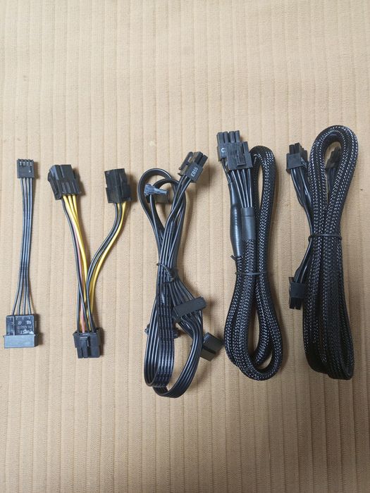 Комплект кабелей для ПК и модульного БП(PCl-E,CPU,SATA,Molex)