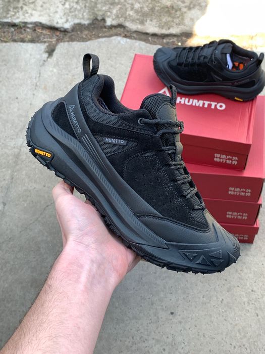 р. 44 | Теплі чоловічі кросівки Humtto 371081A3 All Black — водостійкі, фліс, утеплені, осінь-зима | Хумтто