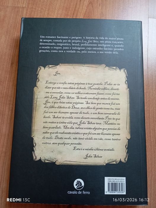 Livro"longe Jonh silver"