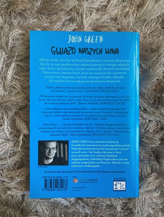 Gwiazd naszych wina, John Green
