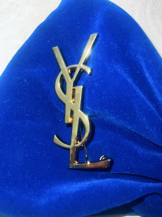 Broszka YSL zlota