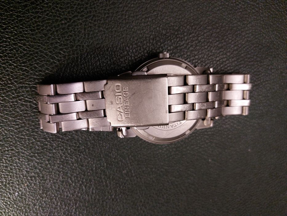 Casio LineAge Titanium LIN-301 часы, кварц, титан, фазы луны