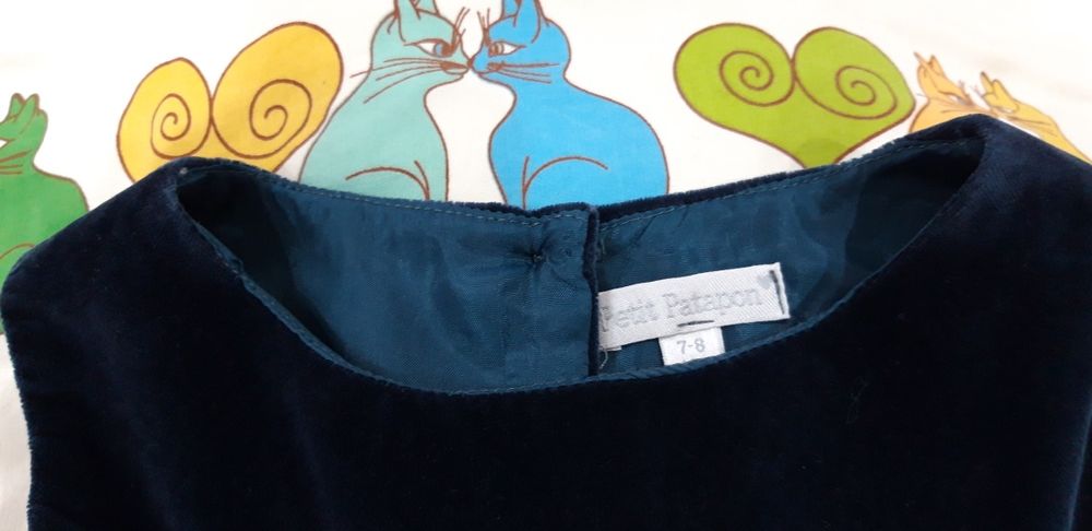 Vestido veludo petit patapon