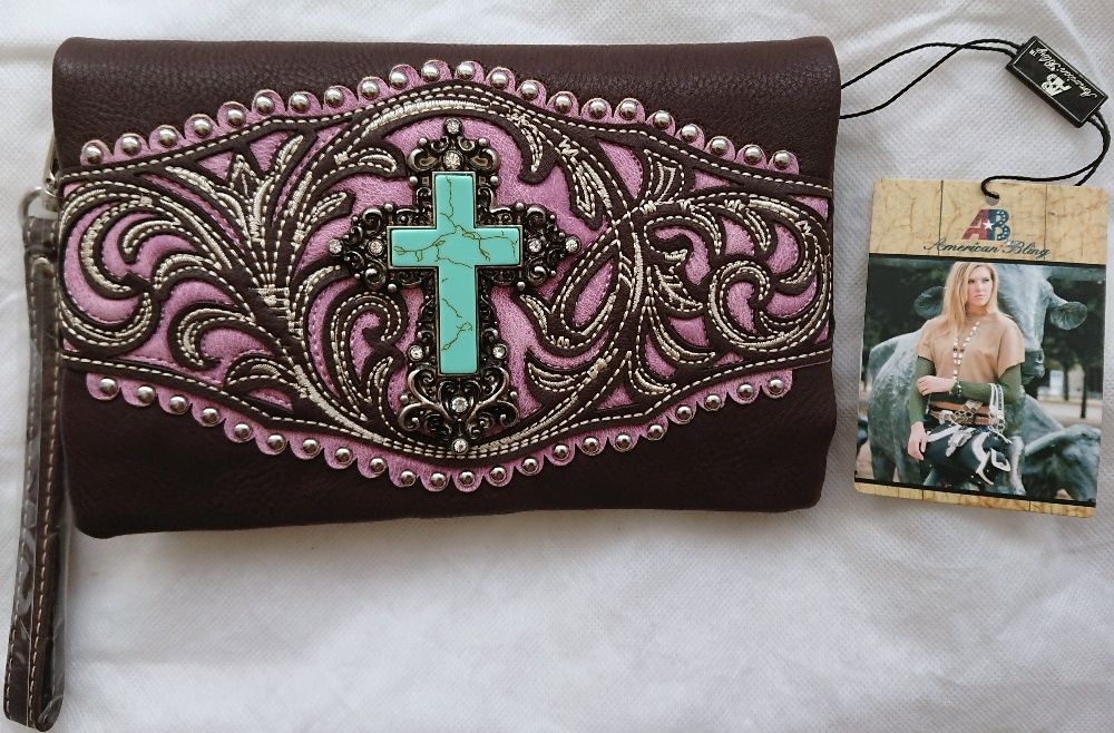 Женский клатч American Bling кожа, оригинал (НОВЫЙ) Америка