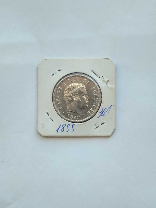 3 Moedas Um Dolar1921 Uma 500 Réis Car.I 1899 Out 1000 Shilings