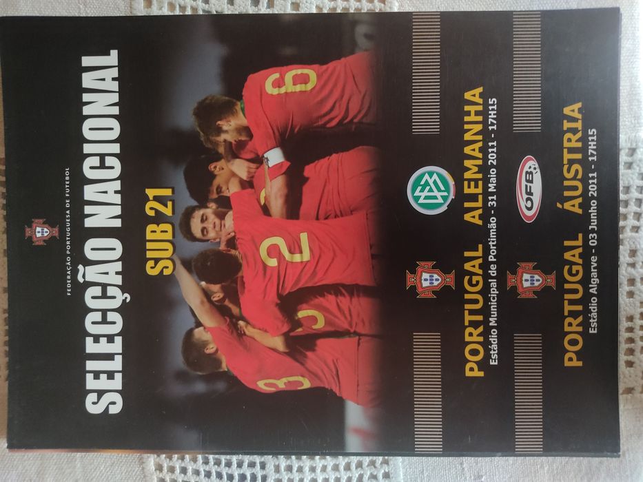 Programa de jogo portugal-alemanha e Portugal Áustria sub-21 2011