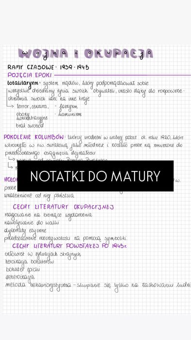 Notatki do matury