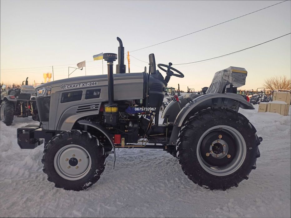 Трактор Скаут XT 244/Доставка-О/3 циліндра/4х4/24к.с-Редукторний МІСТ!