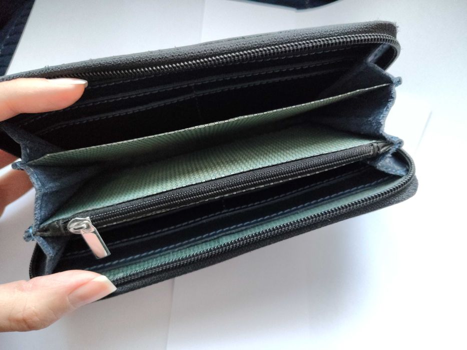 Гаманець Шкіряний Натуральний Портмоне на блискавці