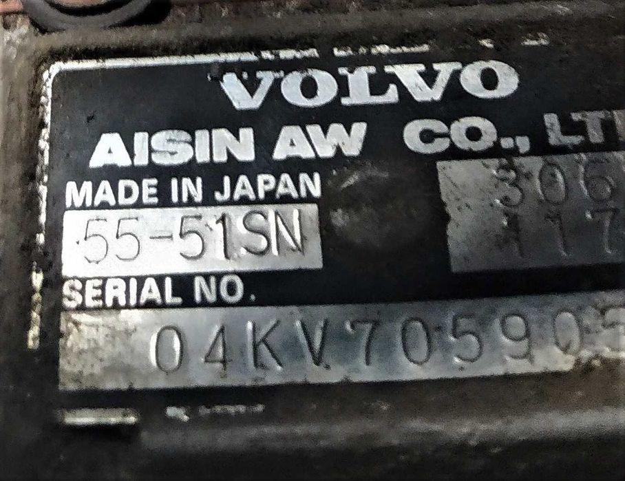 Automatyczna skrzynia biegów 55-51SN  Volvo V70 S60 S80 AWD 4x4 2.5 T Benzyna
