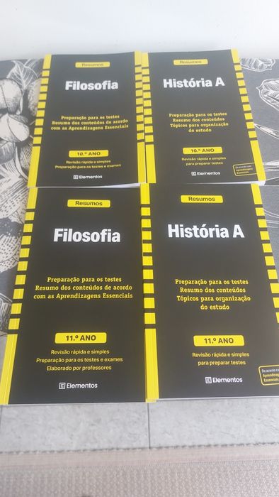 Vendo livros de preparação para exames nacionais 11° e 12° Ano (história /português/filosofia)