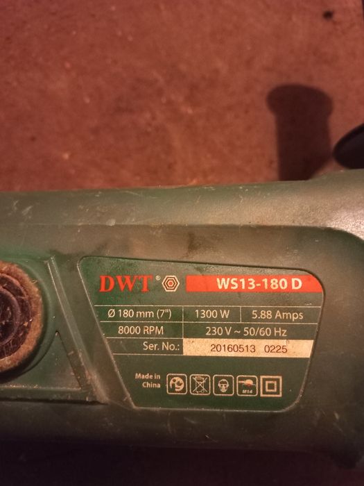 Продам Болгарку DWT WS -  180 D в идеальном состоянии!!!