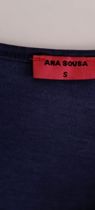 Camisola azul Ana Sousa tamanho S, mas veste maior. Usada