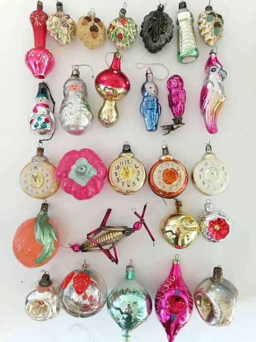 Елочние  игрушки  ссср часи  мандарин космонавт