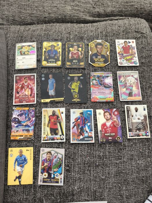 Cartas variadas (Pokémon e Topps) - Valores na descrição