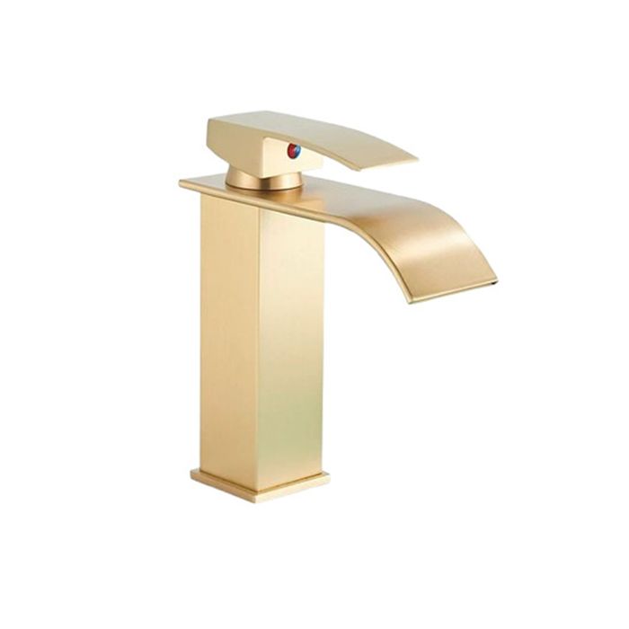 Luksusowa Bateria Umywalkowa Wodospadowa Złota