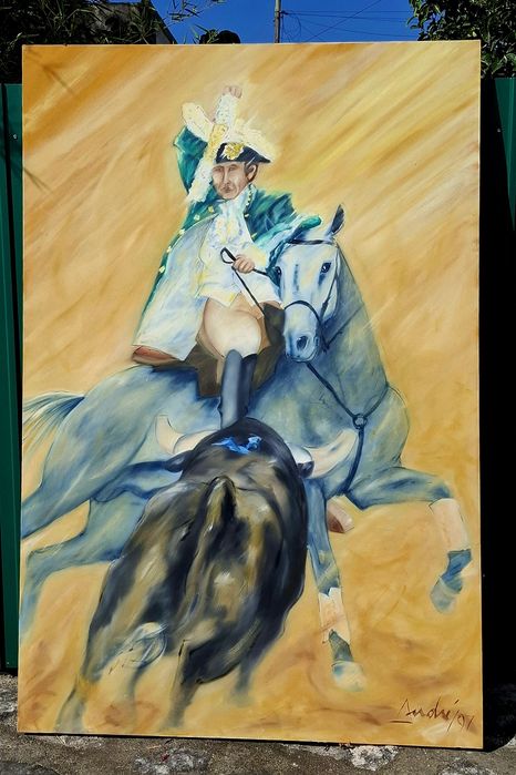 Trio de telas arte tauromáquica