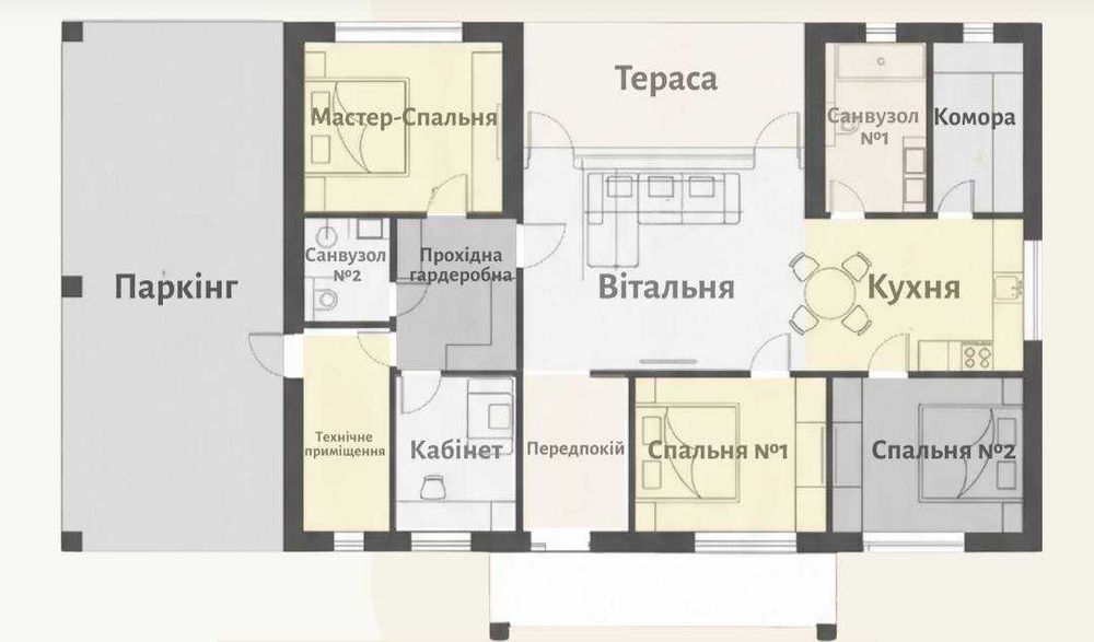 біля лісу будинок в котеджному містечку з газом без %