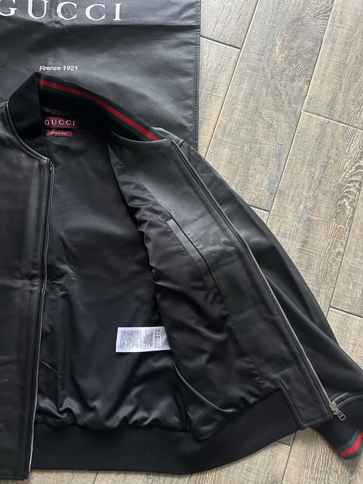 Шкіряна куртка Gucci
