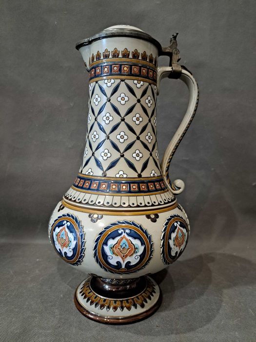Secesja, duży dzban Villeroy & Boch Mettlach