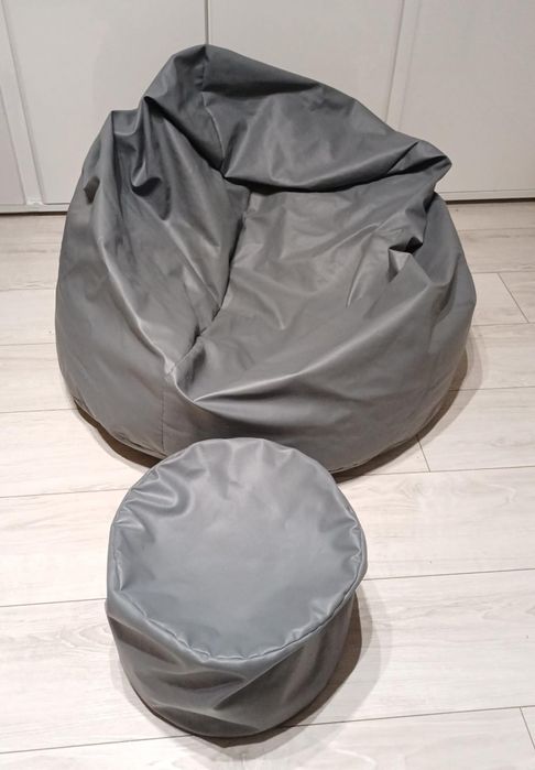 Pufa szara do mieszkania