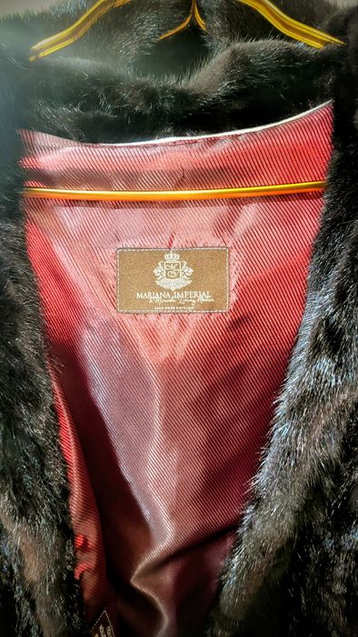 Casaco Vison Chocolate, autêntico