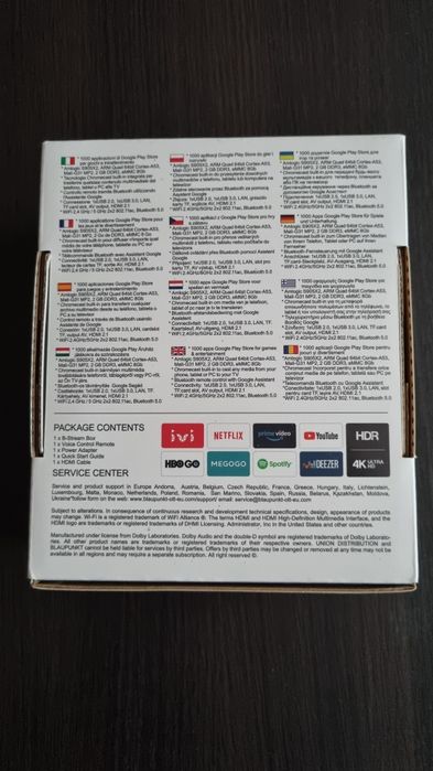 Odtwarzacz multimedialny Blaupunkt Android TV Box B-Stream 8 GB