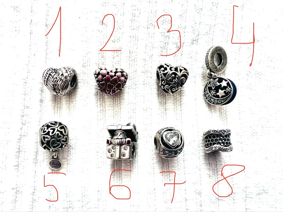 Oryginalne charmsy do bransoletka Pandora