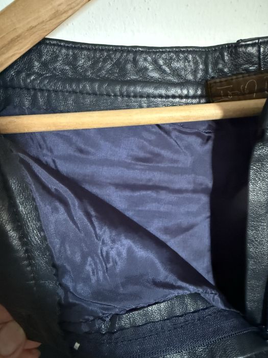 Calcas de pele genuina. Tamanho 38