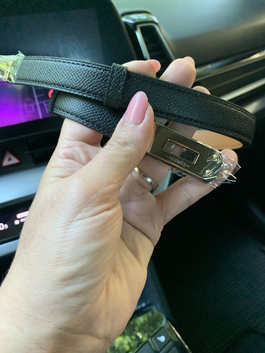 Ремінь Hermes Kelly, чорний