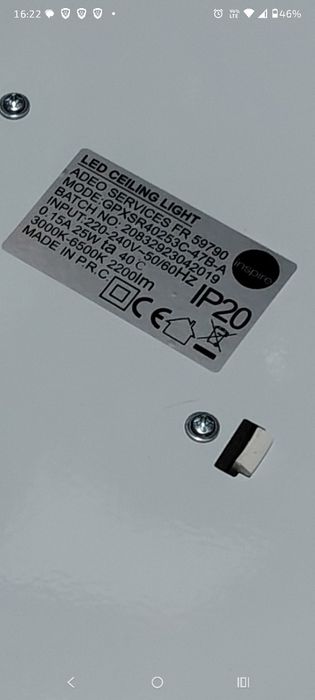 Plafon teto led  com musica e comando para peças