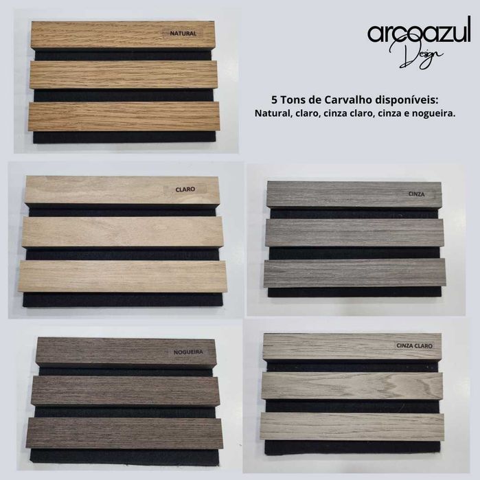 Painel de Ripas Acustico - Várias cores By Arcoazul Design