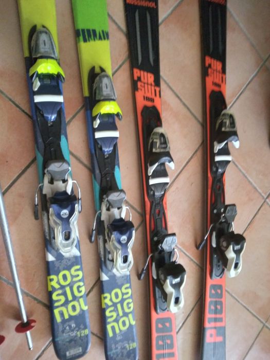 Skis rossignol com botas e batons incluídos incluídos