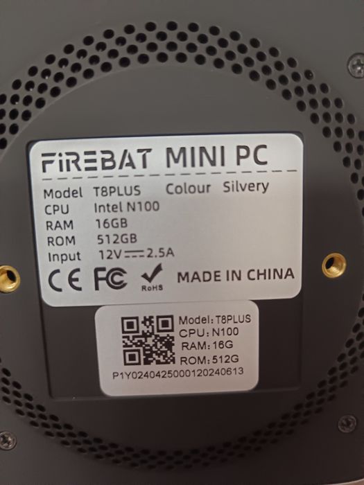Minipc novo a estrear
