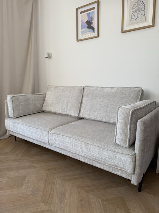 Sofa rozkładana szara