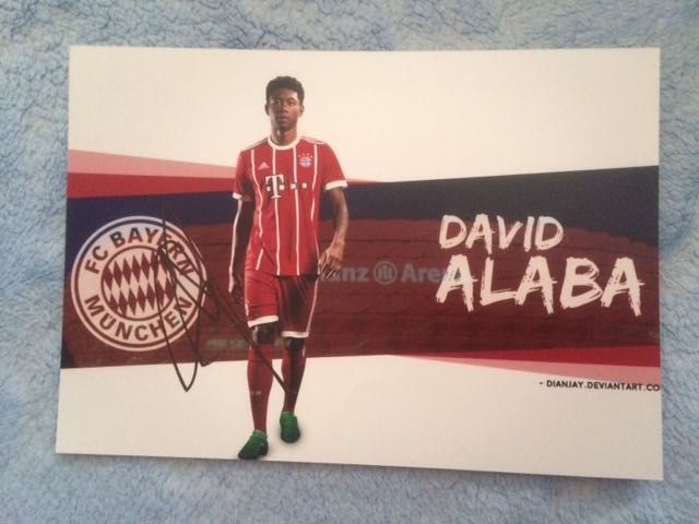 David Olatukunbo Alaba oryginalny autograf