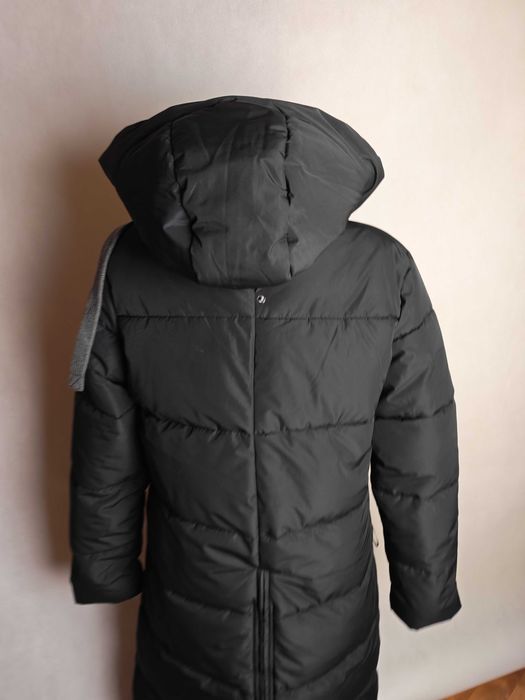 Felix Bühler długi płaszcz jeździecki z kapturem pikowana Anne XS