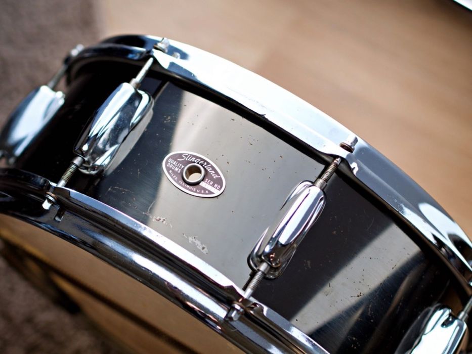 Shell set Slingerland, lata 70-te, 22”, 16”, 13”, 12” + werbel 14”x5”