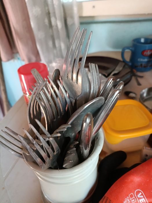 Sztućce aluminiowe z PRL-U