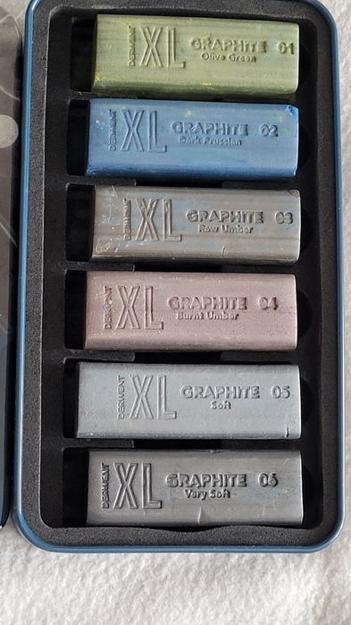 Derwent XL graphite błocks zestaw grafitów 6 szt.