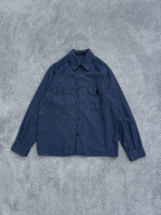 Stone Island Vntg Denim Made in Italy by Classic Shirt Size:Л сорочка