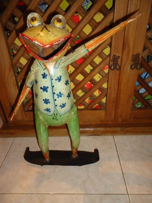 Sapo em Metal- DECORAÇÃO