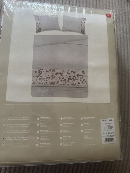 Pościel 200x220 Piękna ze zdobieniem .