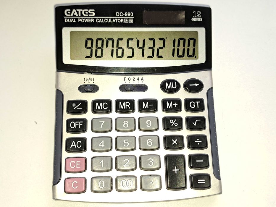 Калькулятор дванадцятирозрядний